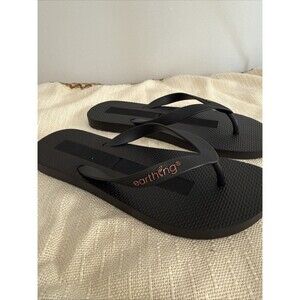 Earthing Grounders Grounding Flip Flop Sandals Women’s Size 9 Black New